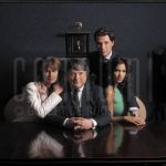 16-06-2004 Martijn Lusink / Touriya Haoud    Oger Lusink, Martijn Lusink, Touriya Haoud and Coco de Meyere at office in Amterdam, June 16, 2004.

[keywords]Posed, Eyecontact[/keywords]